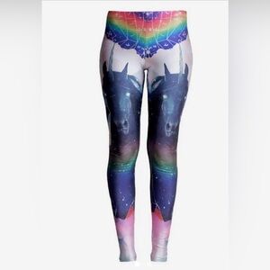 Killstar rare Multicolor Unicorn Leggings BNWT in package